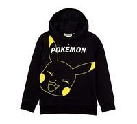 Pokémon Hoodie Boys Kids Game Gifts Pikachu Black Jumper Pullover 11-12 años