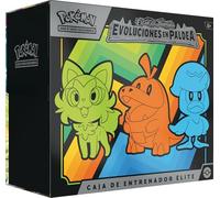 Pokémon JCC: Caja de Entrenador Élite de Escarlata y Púrpura-Evoluciones en Paldea de JCC Pokémon (9 Paquetes de Mejora y Accesorios prémium)