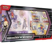 Pokémon JCC: Colección Premium Carchacrok-ex de Cynthia (3 Cartas Brillantes y 6 Refuerzos)