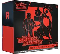 Pokémon JCC: Estuche de entrenamiento de élite escarlata y púrpura - Rivalidades destinadas del Pokémon JCC (1 tarjeta promocional completamente ilustrada, 9 refuerzos y accesorios de juego premium)