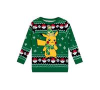 Pokemon Jersey de Navidad de Pikachu para niños Verde 6-7 años