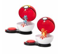 Pokémon Juego de Ataque Sorpresa - Charmander #1 y Riolu - 2 Bolas de Ataque Sorpresa - 6 Discos de Ataque - Juguetes para niños - Ideal para Todos los Fans