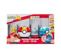 Pokémon Juego de Ataque Sorpresa: Pikachu y Mudkip de 2 Pulgadas con Bola repetida y Bola de Buceo más 6 Discos de Ataque