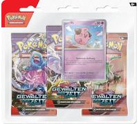 Pokémon - Juego de Cartas coleccionables: 3 Paquetes de carmesí y púrpura - Fuerzas del Tiempo: Pii (3 Paquetes de Refuerzo y 1 Carta Promocional holográfica)