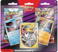 Pokémon - Juego de Cartas coleccionables: blíster de 2 Paquetes mejorados (3 Cartas holográficas, 1 Moneda y 2 Paquetes de Refuerzos)