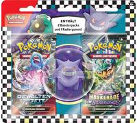 Pokémon - Juego de cartas coleccionables: blíster de goma de borrar para el regreso a la escuela - Gengar (1 goma de borrar y 2 paquetes de refuerzos)