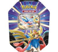 Pokémon - Juego de Cartas coleccionables: Caja de Lata Leyendas: Zacian-ex (1 Carta Promocional holográfica y 4 Paquetes de Refuerzos)