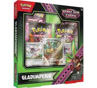 Pokémon - Juego de cartas coleccionables: Colección de ilustraciones Carmesí y Púrpura - Nebulosa de las Sagas: Gladimperio (1 carta promocional a pantalla completa, 2 cartas holográficas y 4 paquetes
