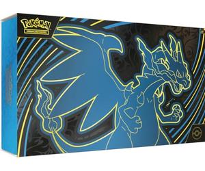 Pokémon - Juego de Cartas coleccionables: colección Ultra Premium Mega-Glurak X-ex (2 Cartas promocionales holográficas, 18 Paquetes de Refuerzo y Accesorios Premium)