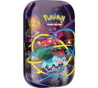 Pokémon - Juego de cartas coleccionables: mini caja de hojalata Mega-Heroes - Mega Bisaflor (1 pegatina, 1 tarjeta de imagen y 2 paquetes de refuerzos)