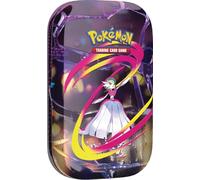 Pokémon - Juego de cartas coleccionables: mini caja de hojalata Mega-Héroes - Mega-Guardevoir (1 pegatina, 1 tarjeta de imagen y 2 paquetes de refuerzos)