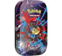 Pokémon - Juego de cartas coleccionables: mini caja de hojalata Mega-Héroes - Mega-Lucario (1 pegatina, 1 tarjeta de imagen y 2 paquetes de refuerzos)