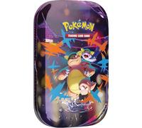 Pokémon - Juego de cartas coleccionables: mini caja de hojalata Mega-Heroes - Megakanama (1 pegatina, 1 tarjeta de imagen y 2 paquetes de refuerzos)