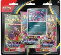 Pokémon - Juego de Cartas coleccionables: Paquete de 3 Mega Desarrollo - Llamas fatales: Sniebel (1 Carta Promocional holográfica y 3 Paquetes de Refuerzos)