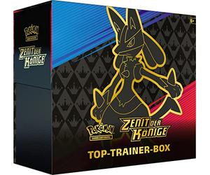 Pokémon - Juego de cartas coleccionables: Top Trainer Box Zenit de los Reyes (10 paquetes de refuerzo y accesorios premium)