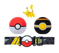 Pokémon- Juego de cinturón Clip 'N' GO: Incluye Figura de Batalla Pikachu de 2 Pulgadas Poke y Accesorios de Bola de Lujo, Multicolor (JAZWARES PKW2718)