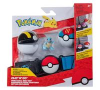 Pokémon- Clip 'N' Go-Juego Incluye cinturón temático y Figura de Batalla de 2 Pulgadas con Accesorios Ultra Lure Ball, Multicolor (Jazwares PKW3648)