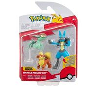 Pokémon Juego de Figuras de Batalla: Viene con Growlithe, Dreepy y Lucario