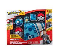 Pokémon- Juego de Pancarta Clip 'N' GO: Incluye Figura de Batalla de Squirtle de 2 Pulgadas con Accesorios de Bola de Primera Calidad y Pelota de Buceo, Multicolor (JAZWARES PKW2714)