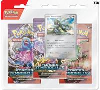 Pokémon: Juego de Tres Refuerzos Escarlata y púrpura - Fuerzas temporales - Motorizard del JCC (3 boosters y 1 Tarjeta Promocional Brillante)