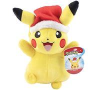 Pokémon - Juguete de peluche Pikachu de Navidad de 8 pulgadas, con licencia oficial, a partir de 2 años