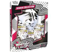 Pokémon KP10.5 Colección de carpetas - White Flare [Inglés] - 5 Boosters + álbum de 9 bolsillos con diseño Reshiram | con lista de coleccionistas y protección de envío Heartforcards®