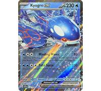 Pokemon - Kyogre ex 178 - Scarlet Violet Black Star Promo - Tarjeta individual de aluminio