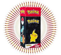 Pokémon Lapices Colores para Pintar Dibujar Set Pinturas para Niños 72 Colores Pikachu Material Escolar Manualidades Niños Regalos Anime