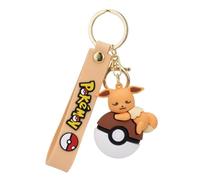Pokemon | Llavero de pokeball/figura con dije de bolsa | Más de 15 años | Eevee (estilo 2)