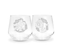 ABYstyle Set de 2 vasos de vidrio Pokémon Magikarp y Gyarados