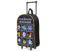 Pokémon Maleta Infantil Niños - Maleta Plegable con Ruedas, 39x27 cm, 10.5 litros, 2 Ruedas, Asa Extensible (S (39-10.5L) Negro/Multi)
