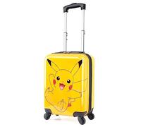 Pokémon Maletas de Viaje Cabina Pikachu Maleta Trolley con 4 Ruedas para Niños 49x33x22cm 30L Accesorios Viaje Regalos Niños