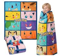 Pokémon Manta para Cama, Manta Invierno Sofa, Cobija de Invierno 150 x 130 cm para Decoracion Dormitorio - Regalo Niños
