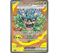 Pokemon - Máscara verde azulado Ogerpon ex 145/131 - Evolución prismática - ilustración especial rara - Tarjeta de lámina de arte completo