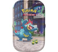 Pokemon Mega Evolution Chaos Rising Lumious City Mini Tin Toy NUEVO