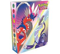 Pokemon Mini portafolio escarlata y violeta + 1 paquete de refuerzo