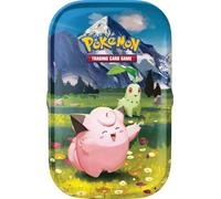 Pokémon: Minicaja Coleccionable Expansión Megaevolución - Ascenso Heroico (Clefairy y Chikorita) del GCC Pokémon (1 Hoja de Pegatinas, 1 Tarjeta ilustración de la minicaja y 2 Sobres de expansión)