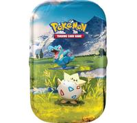 Pokémon: Minicaja Coleccionable Expansión Megaevolución - Ascenso Heroico (Togepos y Totodiles) del GCC Pokémon (1 Hoja de Pegatinas, 1 Tarjeta ilustración de la minicaja y 2 Sobres de expansión)