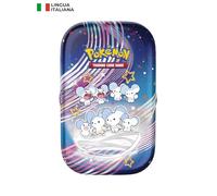 Pokémon- Minicaja Coleccionable (Maushold) Escarlata y Violeta-Destino de Paldea GCC (2 Sobres de expansión, 1 Hoja de Pegatinas y 1 Papel con ilustración), ed. en Italiano, Color (210-60454)