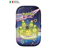 Pokémon- Minicaja Coleccionable (Smoliv) Escarlata y Violeta-Destino de Paldea del GCC (2 Sobres de expansión, 1 Hoja de Pegatinas y 1 Tarjeta con ilustración), Color (210-60452)