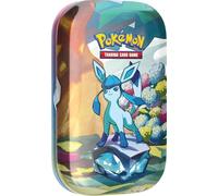 Pokémon Minilata Escarlata y Púrpura-Evoluciones Prismáticas - Glaceon de JCC Pokémon (2 Paquetes de Mejora y 1 Moneda)