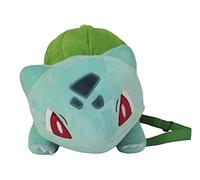 Pokémon-Mochila de peluche, Diseño Bulbasaur, Mochila, Tamaño 35 cm, Peluche, Color verde, Producto Oficial (CyP Brands)