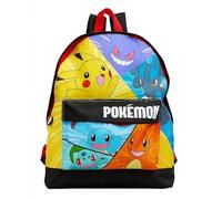 Pokémon Mochila infantil - Pikachu, Squirtle, Charmander, Bulbasaur, Lucario & Gengar | Mochila escolar colorida para niños y niñas | Mochila grande para viajes escolares | Mercancía oficial