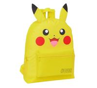 Pokemon Mochila Pikachu Amarillo 025 Mochila escolar para niños y adolescentes, equipaje de viaje para vacaciones para niños y niñas, Pokeball, Amarillo, Talla única, Mochilas de viaje