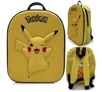 Pokémon Mochila Pikachu Infantil 3,5L - Mochila Escolar Ligera 27 cm para Guardería y Preescolar - Para Niños y Niñas de 3 a 6 Años - Color Amarillo o Rojo (amarillo)