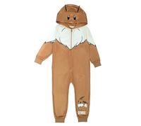 Pokémon Mono con Capucha para niños o niñas, Pijama Todo en uno, Eevee, Edad de 9-10 años