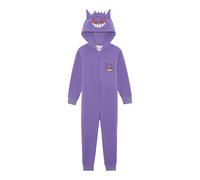 Pokémon Mono con Capucha para niños o niñas, Pijama Todo en uno, Gengar, Edad de 9-10 años