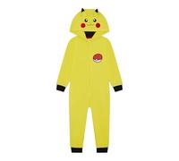 Pokémon Mono con Capucha para niños o niñas, Pijama Todo en uno, Pikachu, Edad de 4-5 años