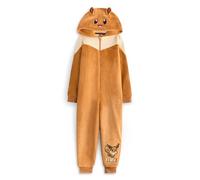 Pokémon Mono para niñas Eevee | Pijama con Capucha y Estampado gráfico del Personaje Eevee para niños con Orejas 3D en Marrón Pijama de Monstruo de Bolsillo