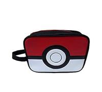 Pokémon- Neceser, Bolsa de Aseo, para Viaje, Gimnasio, Colegio, Organizador, Unisex, Color Blanco y Rojo, Producto Oficial (CyP Brands)